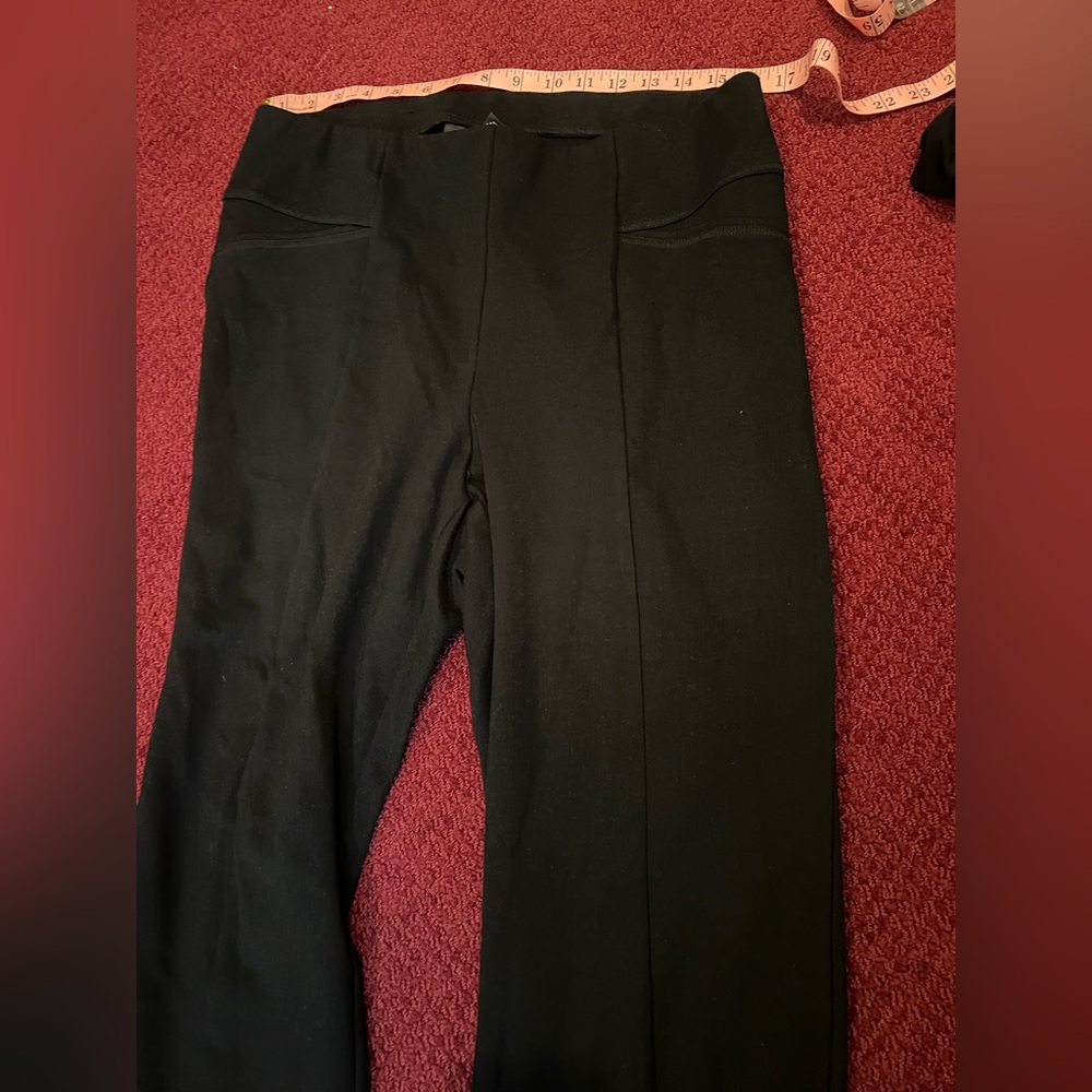 INC international concepts Black Flared wide leg Pants size 12 - Picture 10 of 10